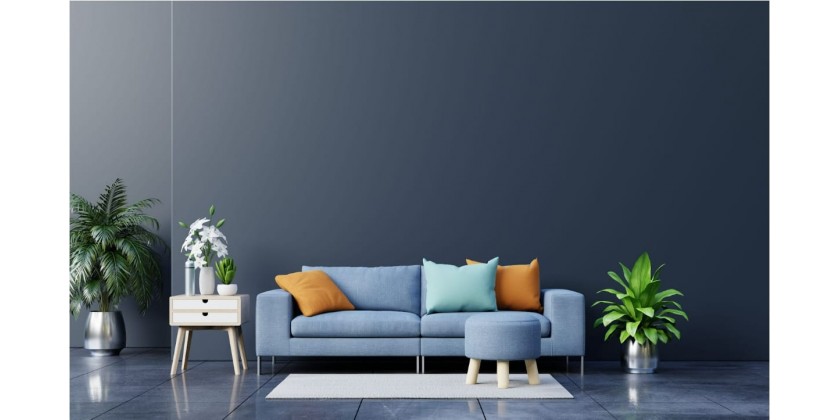 ¿Qué cojines poner en un sofá azul? Ideas y consejos